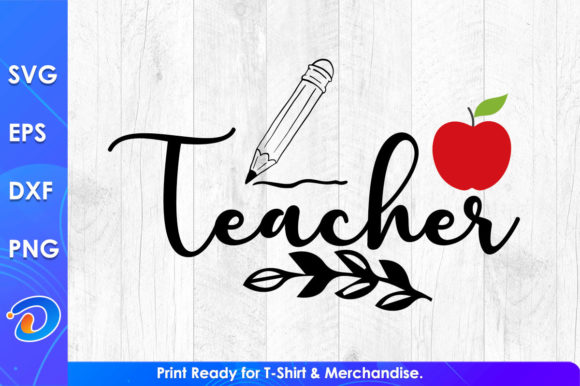Cute Teacher’s Day Teach Love: A Graphic Design Asset for Crafts and Cricut Enthusiasts