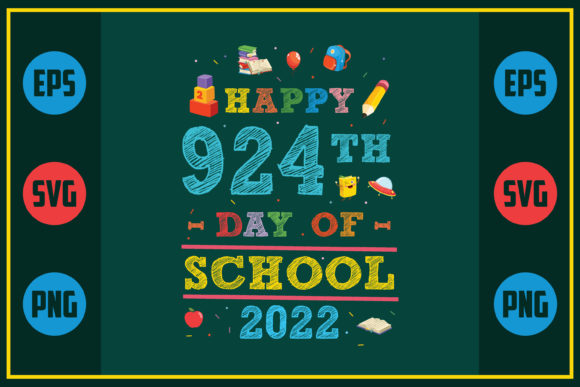 Happy 924th Day of School Graphics for Crafts