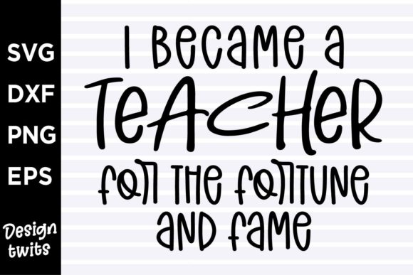 I Became a Teacher for the Fortune and F: A Crafts Graphic for Creative Marketers