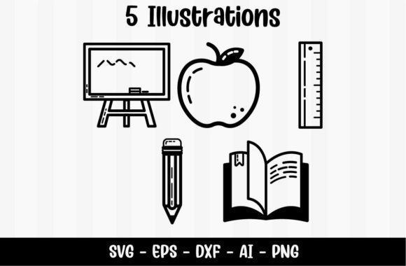 Learn Teacher Icons: A Versatile Graphic Design Asset for Crafts