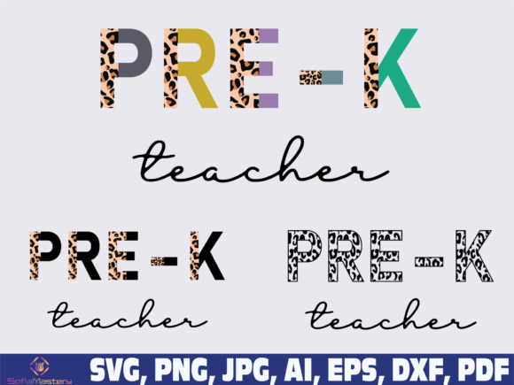 Leopard Pre K Teacher: A Versatile Graphic Design Asset for Crafts and Creative Branding