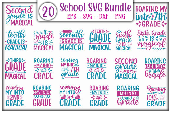 School Design Bundle: A Creative Graphic Asset for Bloggers and Publishers
