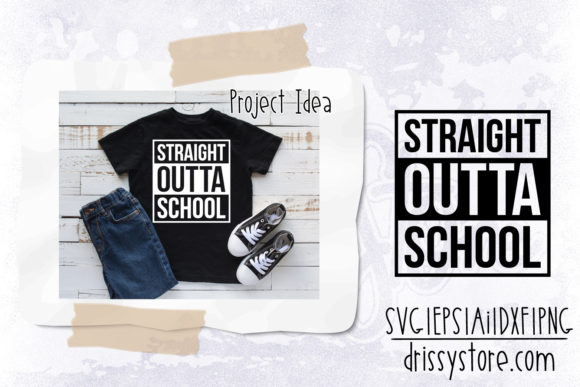 Straight Outta School: A Versatile Graphic Design Asset for Local Business Branding