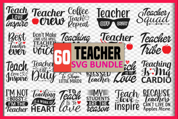 Teacher Quotes Designs Bundle: A Graphic Design Asset for Creative Publishers