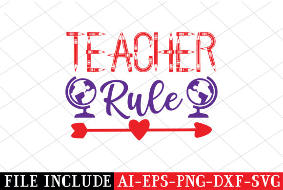 Teacher Rule SVG – A Versatile Graphic Design Asset for Crafts and Merch